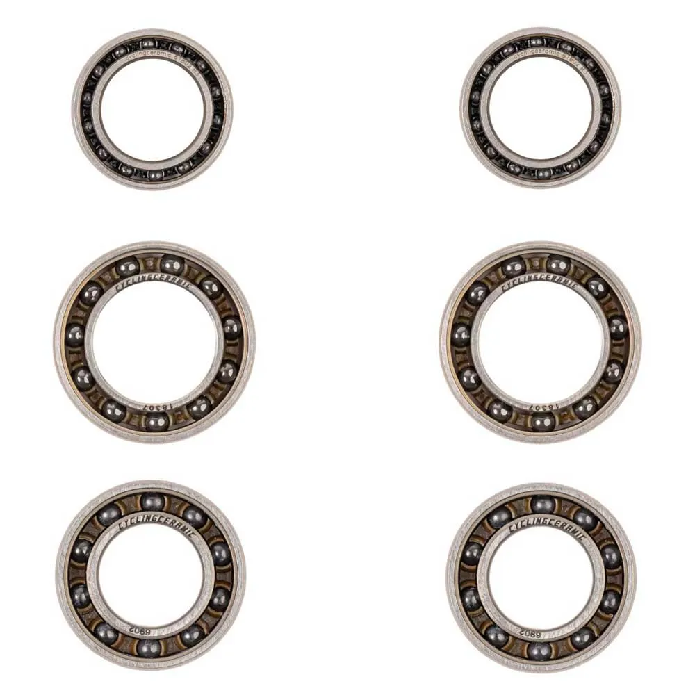 CYCLINGCERAMIC Dt Swiss 2 Hjullagersats, Silver / black, One Size CYCLINGCERAMIC Dt Swiss 2 Hjullagersats, Silver / black, One Size