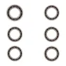 CYCLINGCERAMIC Dt Swiss 6 Hjullagersats, Silver / black, One Size