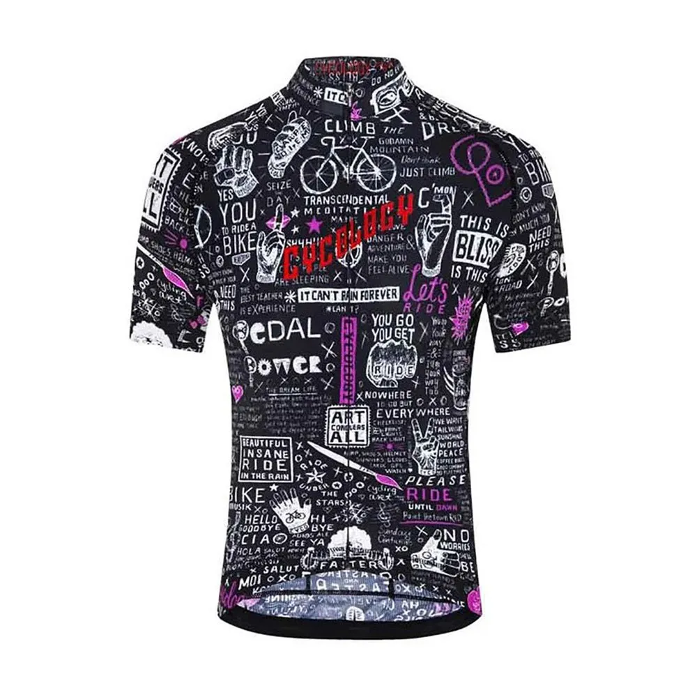 Cycology Bike Graffiti Kort Ermet Trøye