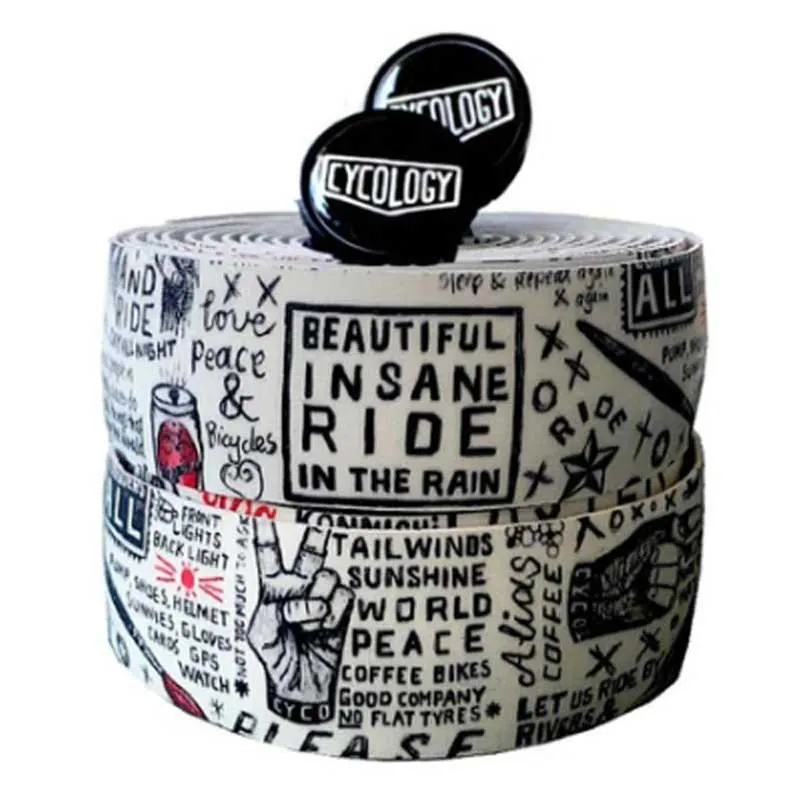 Cycology Graffiti Styretape, Multicolor white, One Size