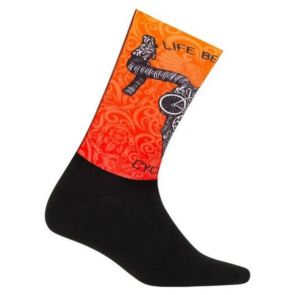 Cycology Life Behind Bars Aero Lange Sokker, Multicolor