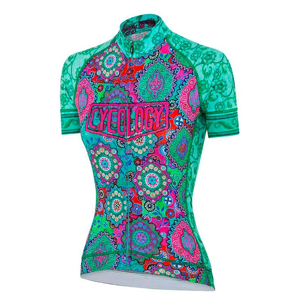 Cycology Naisha Kort Ermet Trøye, Green, XS