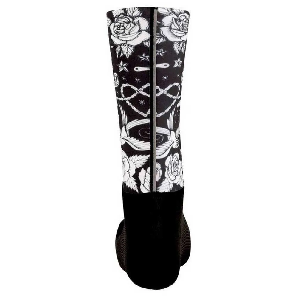 Cycology Velo Tattoo Aero Lange Sokker, Multicolor