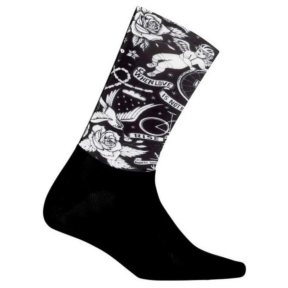 Cycology Velo Tattoo Aero Lange Sokker, Multicolor