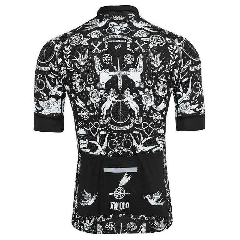 Cycology Velo Tattoo Kort Ermet Trøye