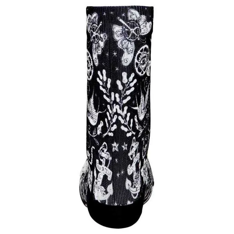 Cycology Velo Tattoo Sokker, Black Cycology Velo Tattoo Sokker, Black