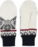 Dale of Norway Moritz Merino Wool Mittens, Off white navy raspberry