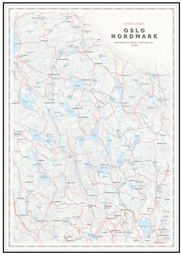 Dapa Maps Oslo Nordmark Sykkelkart