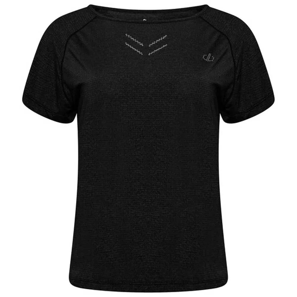 Dare 2b Crystallize Kortarmet T-skjorte, Black