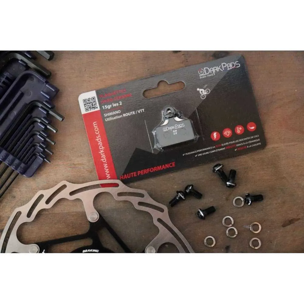 Darkpads Ceramic Shimano Skivebremseklosser, Black, One Size Darkpads Ceramic Shimano Skivebremseklosser, Black, One Size