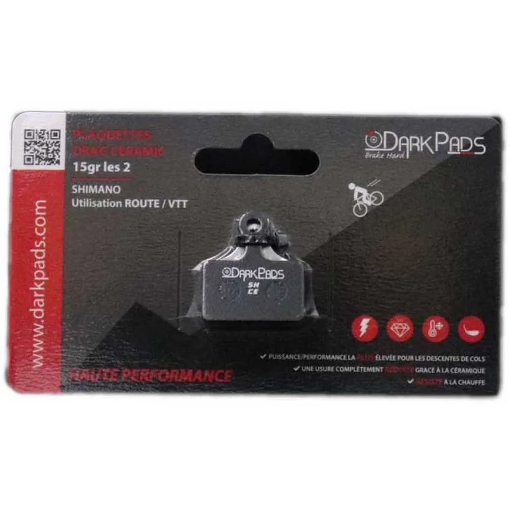 Darkpads Ceramic Shimano Skivebremseklosser, Black, One Size Darkpads Ceramic Shimano Skivebremseklosser, Black, One Size