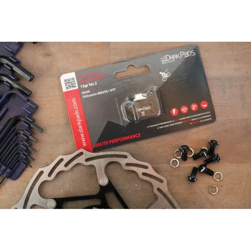 Darkpads Sram Ceramic Skivebremseklosser, Black, One Size Darkpads Sram Ceramic Skivebremseklosser, Black, One Size