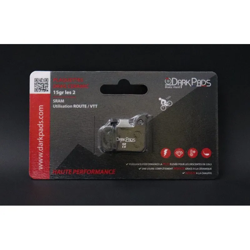 Darkpads Sram Ceramic Skivebremseklosser, Black, One Size Darkpads Sram Ceramic Skivebremseklosser, Black, One Size