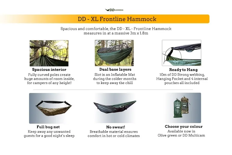 DD Hammocks Frontline XL Hengekøye