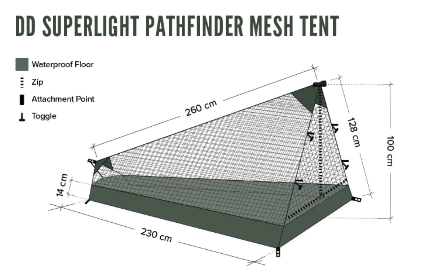 DD Hammocks SL Pathfinder Mesh Telt DD Hammocks SL Pathfinder Mesh Telt