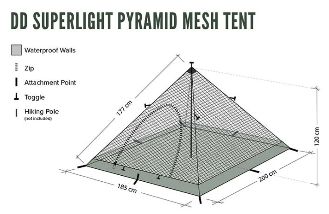 DD Hammocks Superlight Mesh Pyramidetelt DD Hammocks Superlight Mesh Pyramidetelt