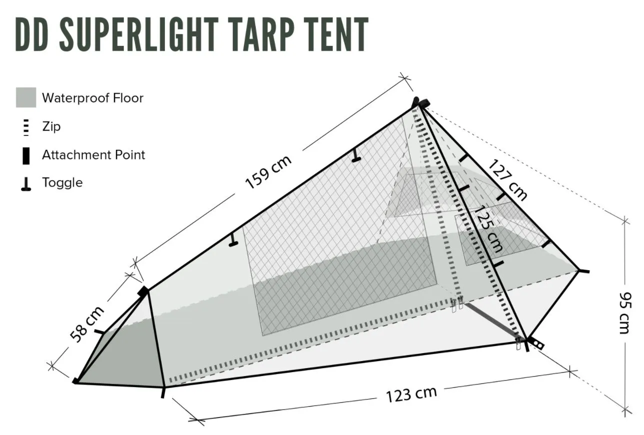 DD Hammocks Superlight Tarp Telt DD Hammocks Superlight Tarp Telt