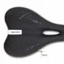 DDK Ergonomic Flow Sykkelsete, Black, 150mm