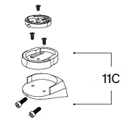 Deda Jet Computer Mount Nedre Feste