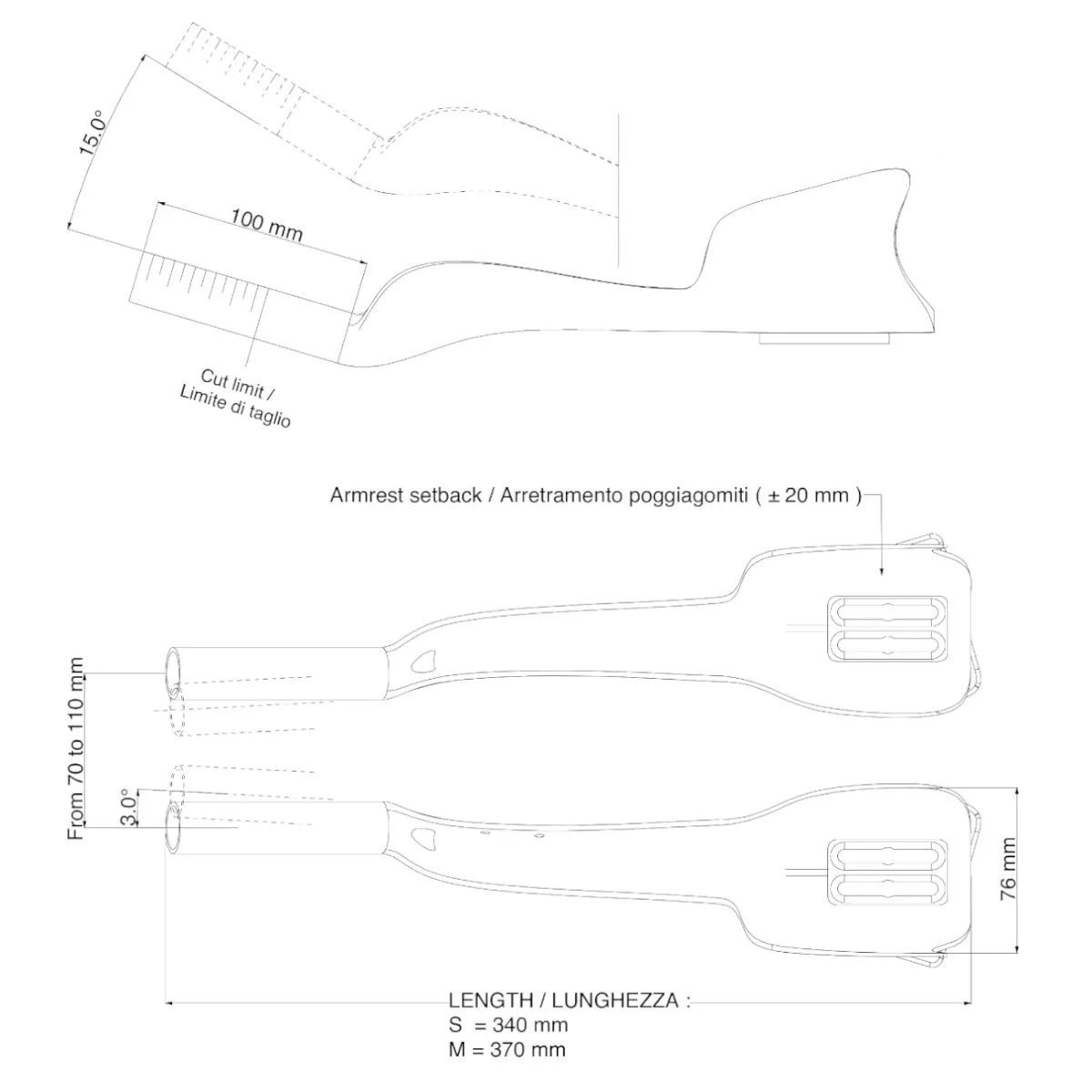 Deda Jet Two Clip-On Tempobøyler