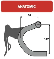 Deda Newton Anatomic Styre, 46
