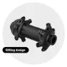 Deda Rs4 Cl Disc Tubeless Landeveishjulsett, Black, 12 x 100/12 x 142mm, Campagnolo N3W