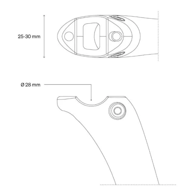 Deda Staffa Setepinne Feste, Black, One Size Deda Staffa Setepinne Feste, Black, One Size