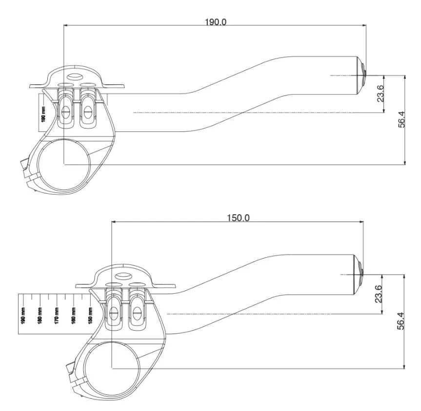 Deda Superzero Tempobøyle, Black, 31.8mm, 200mm