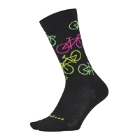 DeFeet Aireator 6" Pixel Bike Sokker DeFeet Aireator 6" Pixel Bike Sokker
