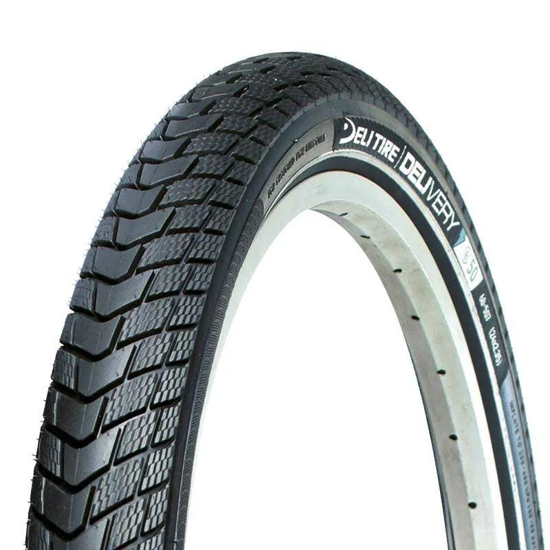 Deli Tire E-bike Cargo 26´´ X 2.35 Urban Stive Sykkeldekk, Black /reflectant, 26" x 2.35 Deli Tire E-bike Cargo 26´´ X 2.35 Urban Stive Sykkeldekk, Black /reflectant, 26" x 2.35