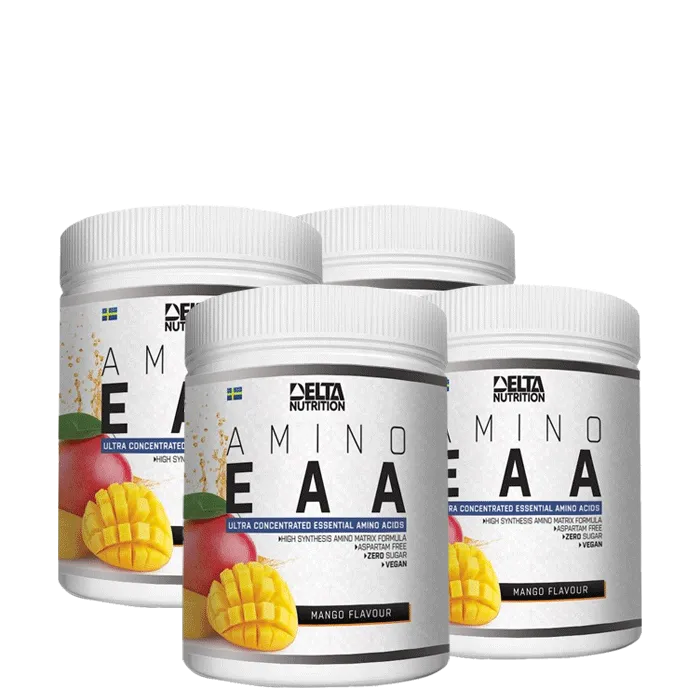Delta Nutrition 4 x EAA+ Aminosyrer, 400g Delta Nutrition 4 x EAA+ Aminosyrer, 400g