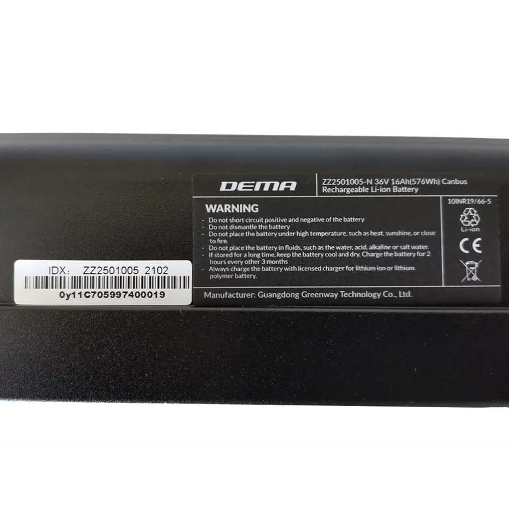 Dema E-trail Semi-integrated Batteriet I Underrammen, Black, One Size Dema E-trail Semi-integrated Batteriet I Underrammen, Black, One Size