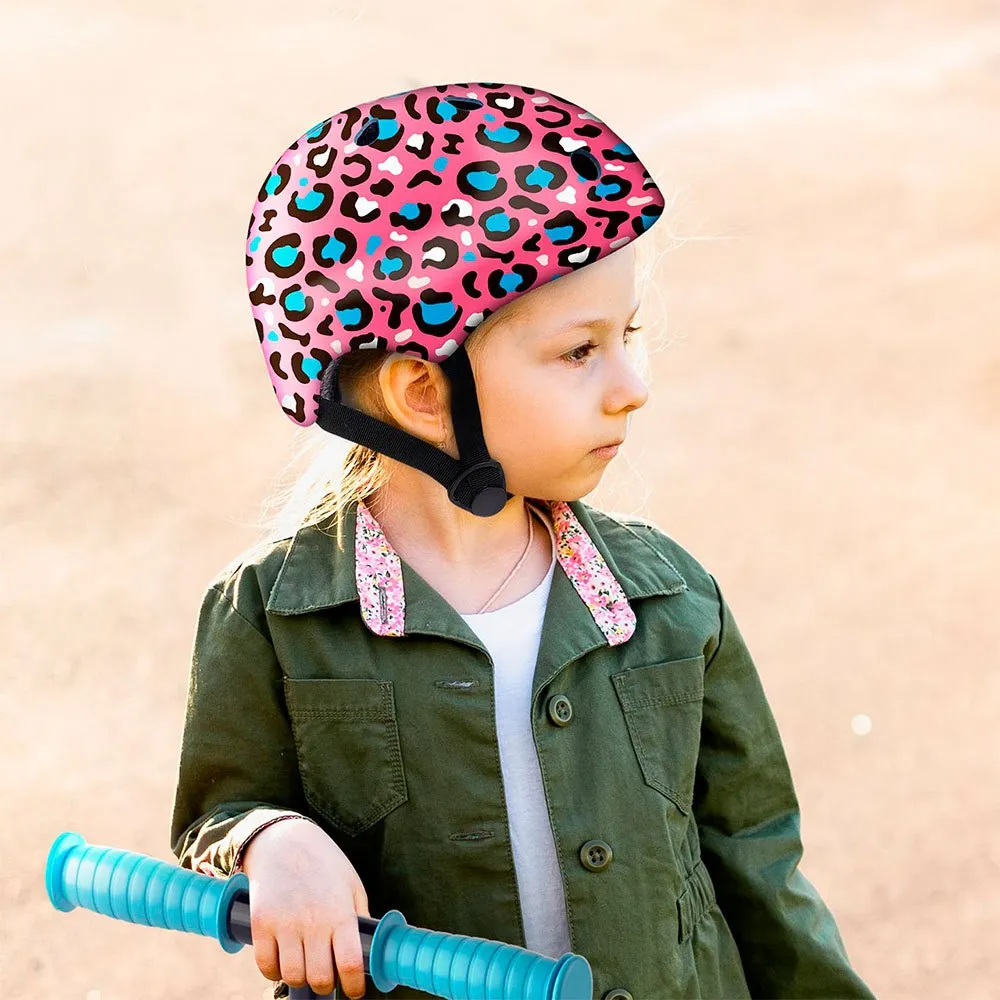 Deqube Leopard Juniorhjelm, Multicolor