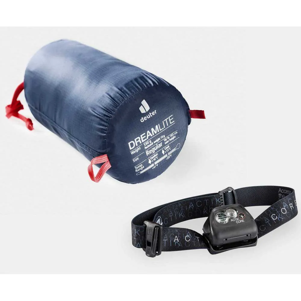 Deuter Dreamlite Sovepose, Navy / cranberry, Left Zipper