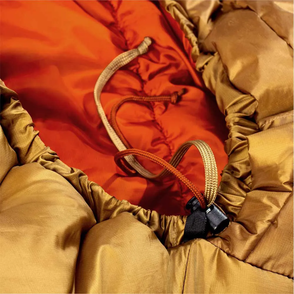 Deuter Exosphere-11° El Sovepose, Almond / paprika, Left Zipper