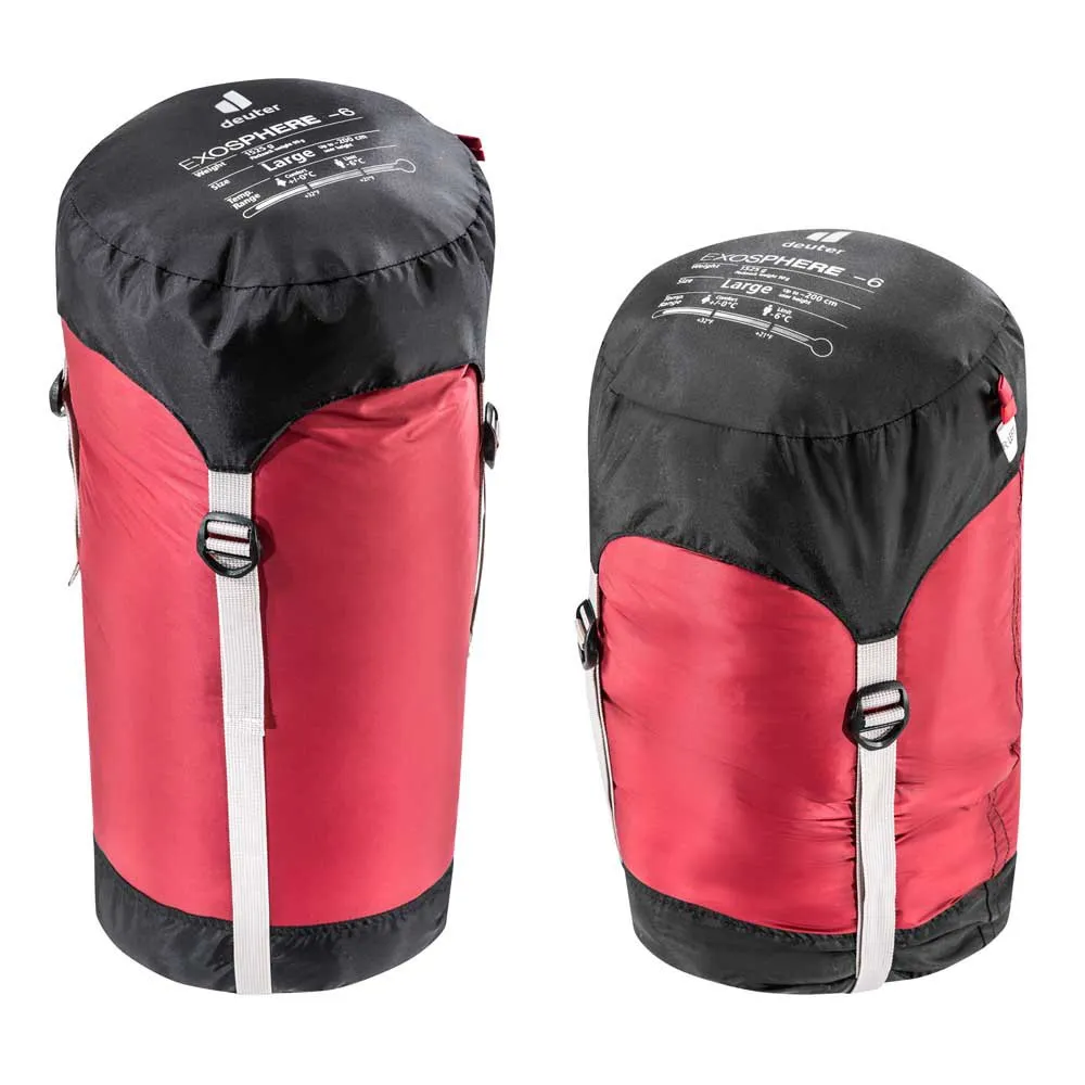 Deuter Exosphere-6° L Sovepose, Cranberry / fire, Left Zipper