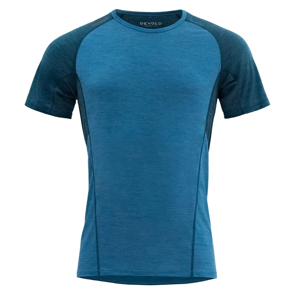 Devold Running Merino 130 Kortarmet T-skjorte Refurbished male, Blue Devold Running Merino 130 Kortarmet T-skjorte Refurbished male, Blue