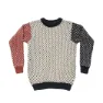 Offwhite/navy/marsala