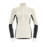 Devold Women's Wool Mesh 190 Zip Neck, Ink/offwhite