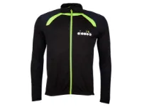Diadora sykkeltrøye langermet herre svart/neon Diadora sykkeltrøye langermet herre svart/neon