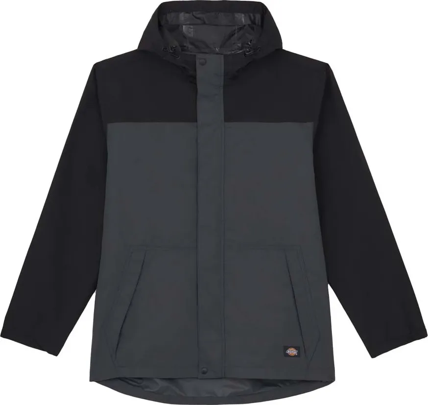 Dickies Men's Waterproof Rain Jacket, Charcoal