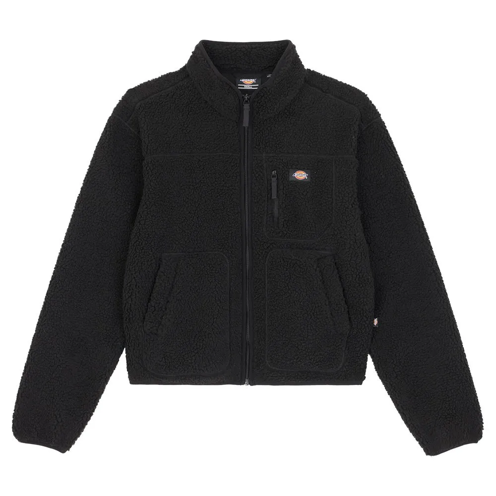 Dickies Mount Hope Fleecejakke Med Full Glidelås Refurbished, Black