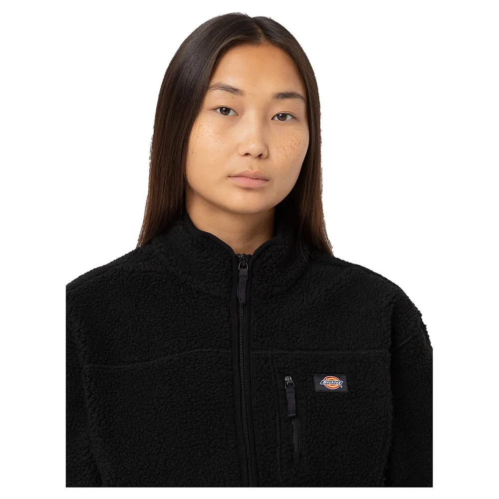 Dickies Mount Hope Fleecejakke Med Full Glidelås Refurbished, Black