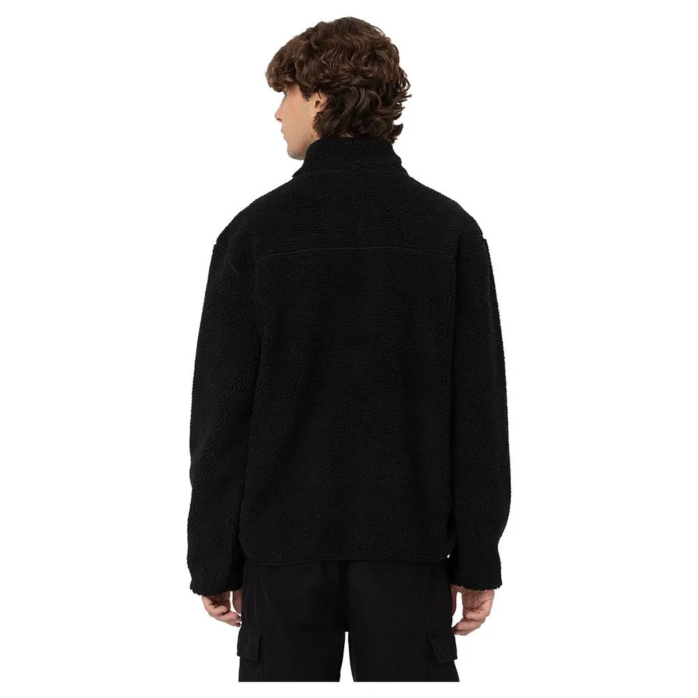 Dickies Mount Hope Fleecejakke Med Halv Glidelås, Black
