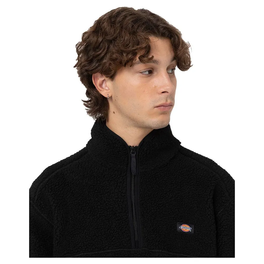 Dickies Mount Hope Fleecejakke Med Halv Glidelås, Black