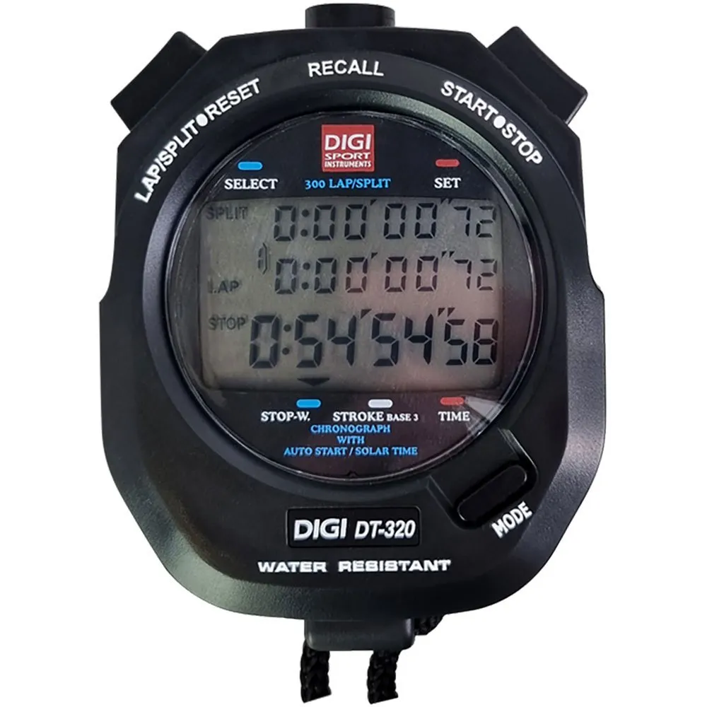 Digi Sport Instruments Dt320 Stoppeklokke, Black, One Size
