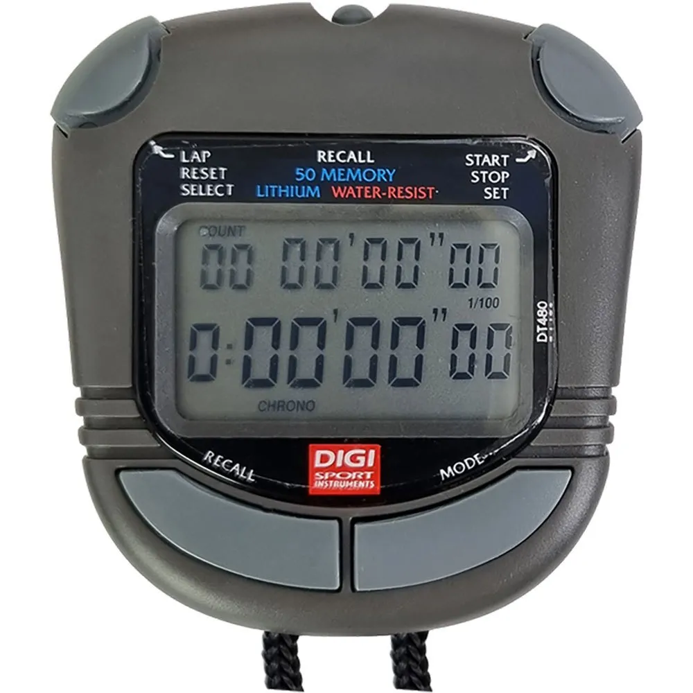 Digi Sport Instruments Dt480 Stoppeklokke, Grey, One Size