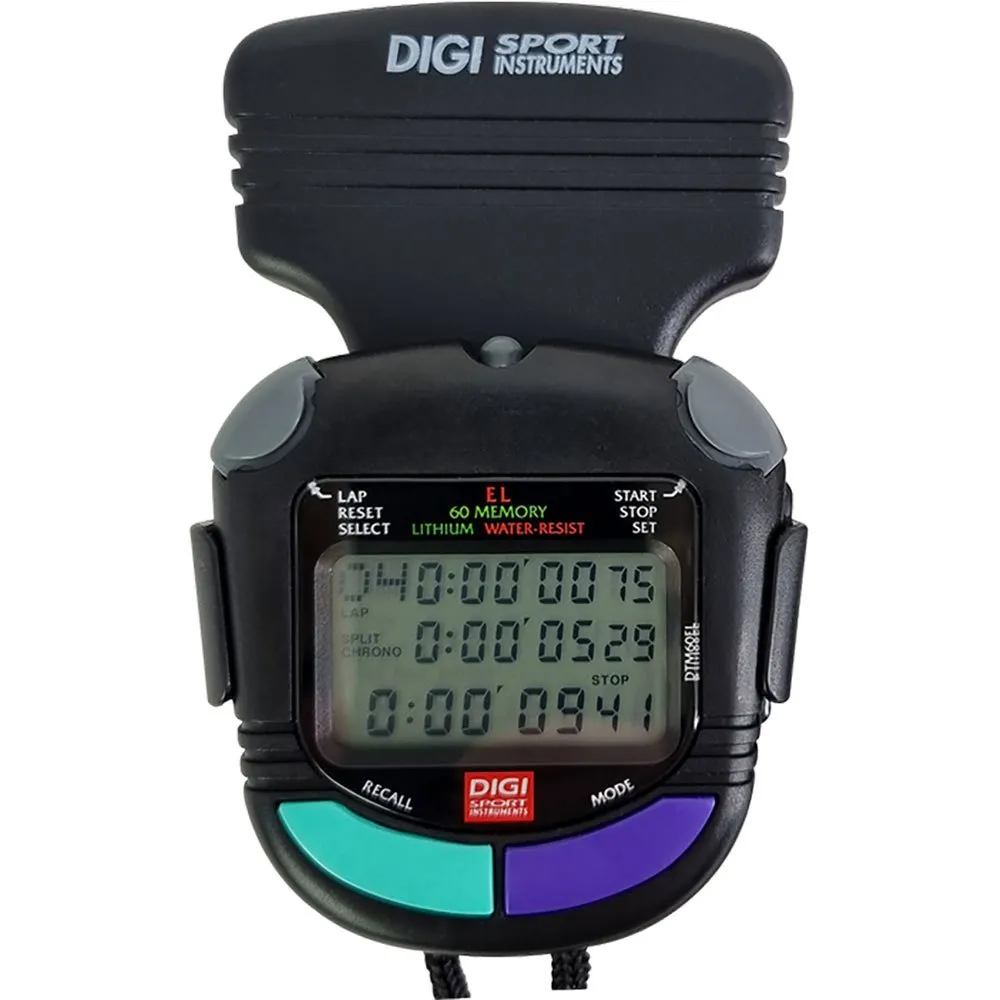 Digi Sport Instruments Dtm60sel Stoppeklokke, Black, One Size