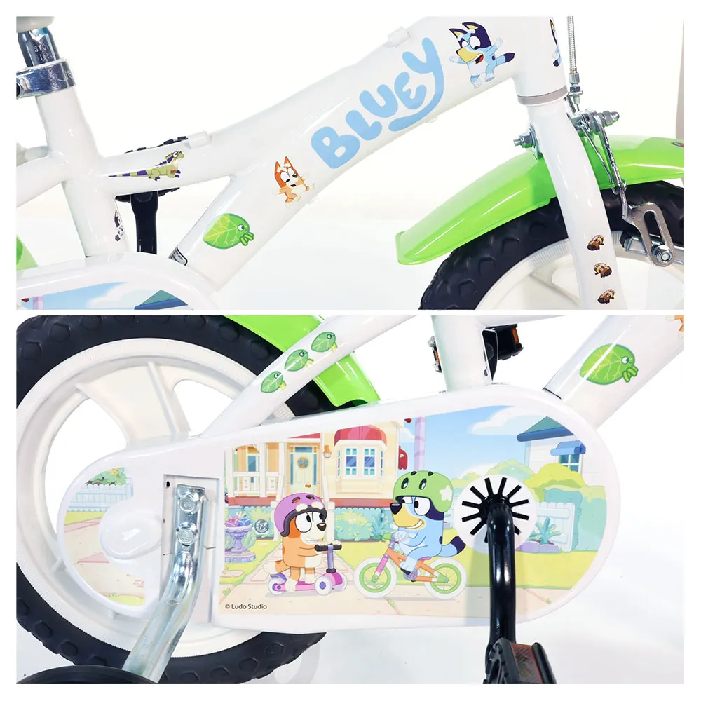 Dino Bikes 12´´ Bluey Sykkel, White, 3-5Y, Barnesykkel Dino Bikes 12´´ Bluey Sykkel, White, 3-5Y, Barnesykkel