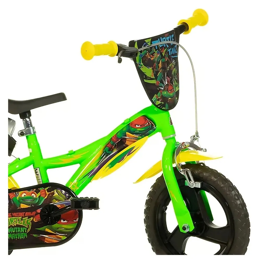 Dino Bikes 12´´ Teenage Mutant Ninja Turtles Sykkel, Green, 3-5Y, Barnesykkel Dino Bikes 12´´ Teenage Mutant Ninja Turtles Sykkel, Green, 3-5Y, Barnesykkel